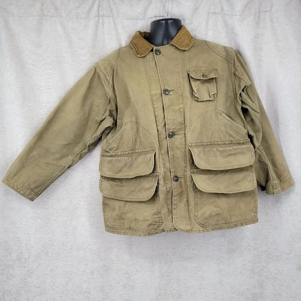 Vintage Hunting Work Barn Chore Field Jacket Canvas Duck Cloth Coat